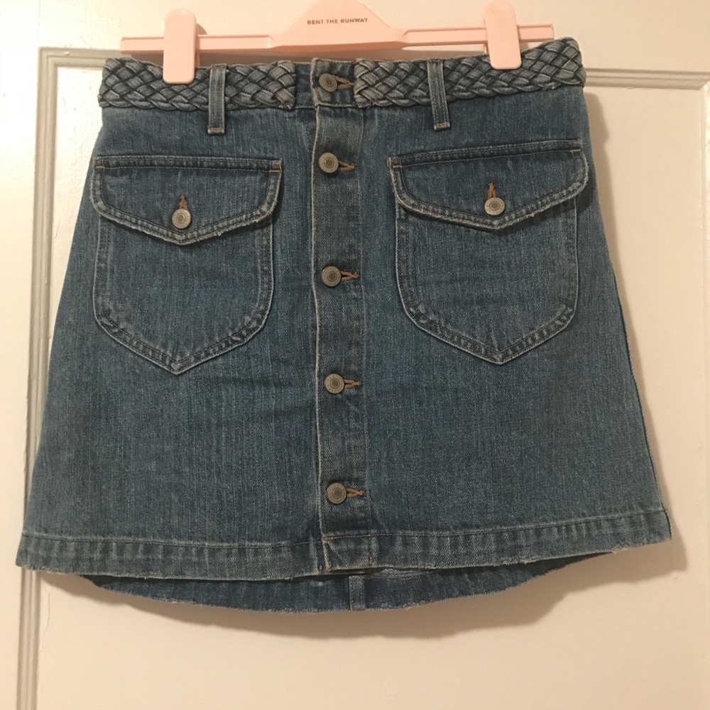 SIZE 28 jeans High Waisted Tularosa Braided Skirt